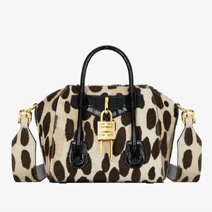 GIVENCHY ANTIGONA TOY LOCK BAG IN LEOPARD NWT